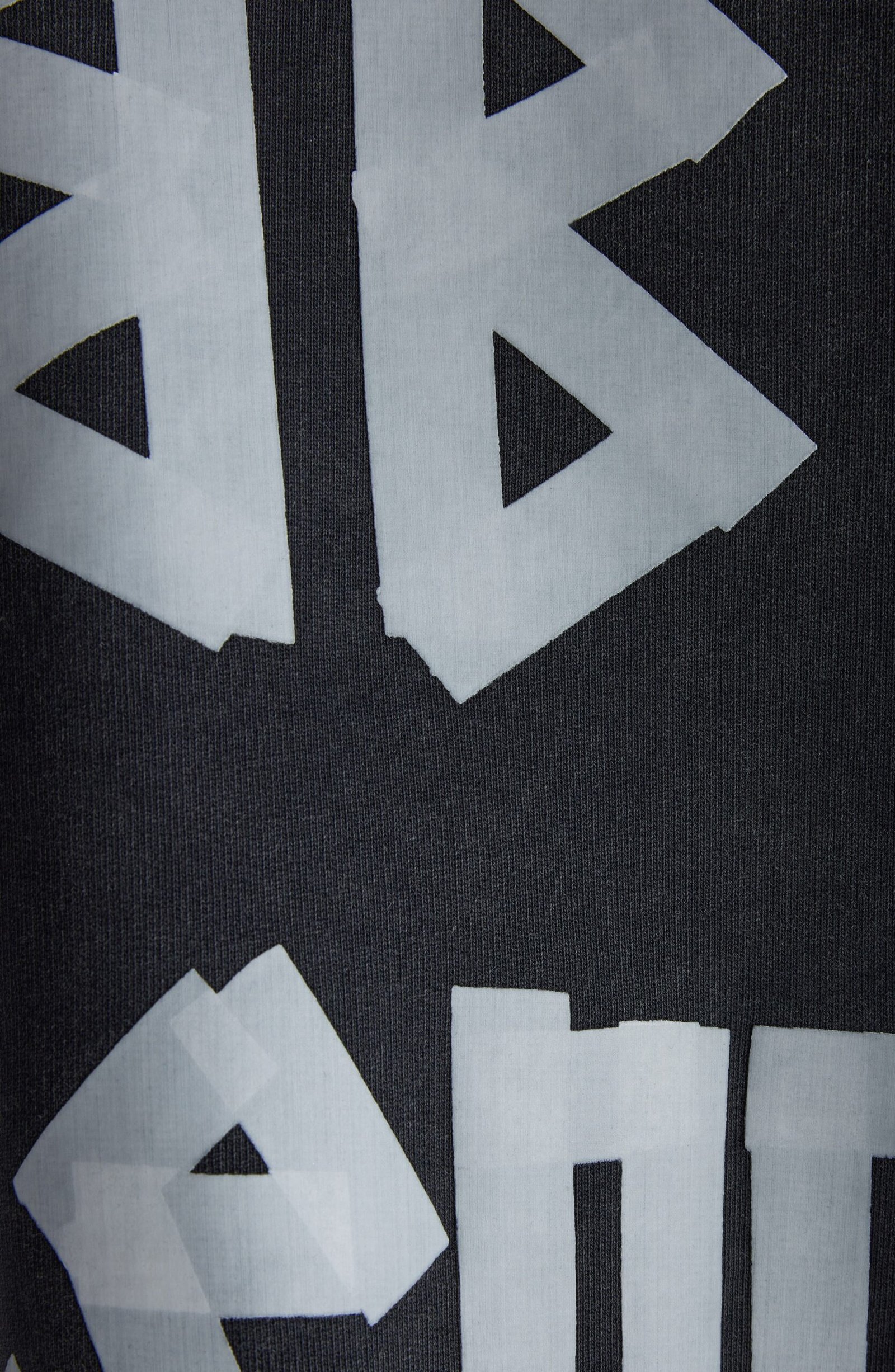 Balenciaga Tape Type Ripped Pocket Large Fit Fleece Hoodie - Image 6