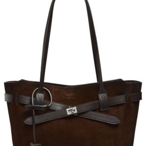 Balenciaga Medium Waxed Suede Tote